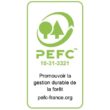 PEFC badge de certification de l'écologie